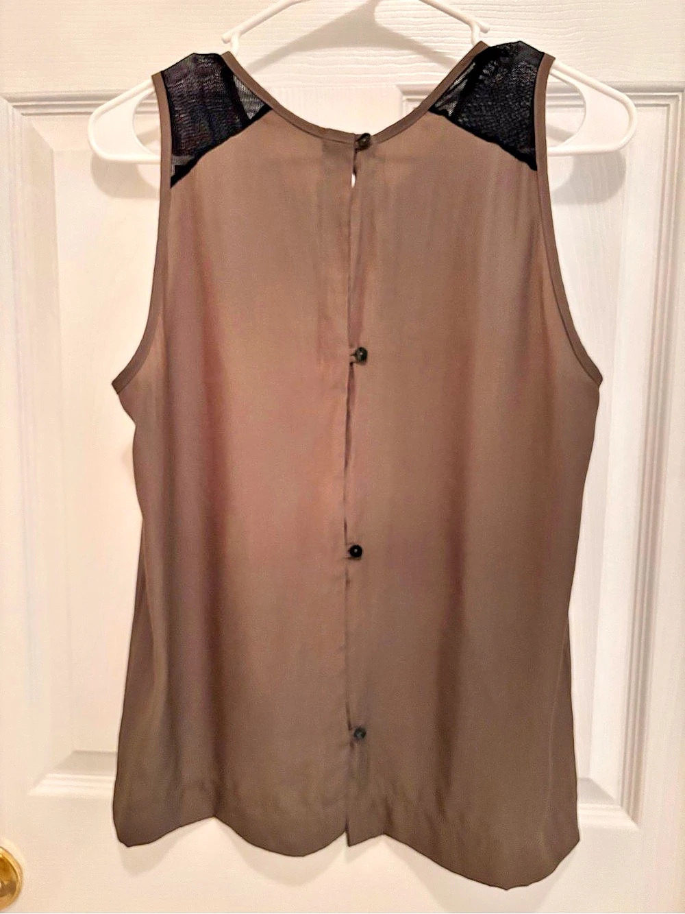 Feel the Piece Olive Green & Black Tank Top Size XS/XS